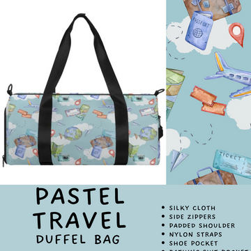 Batch #264 - Travel Collection - Closes 12/31 - ETA - Pastel Travel Duffel Bag