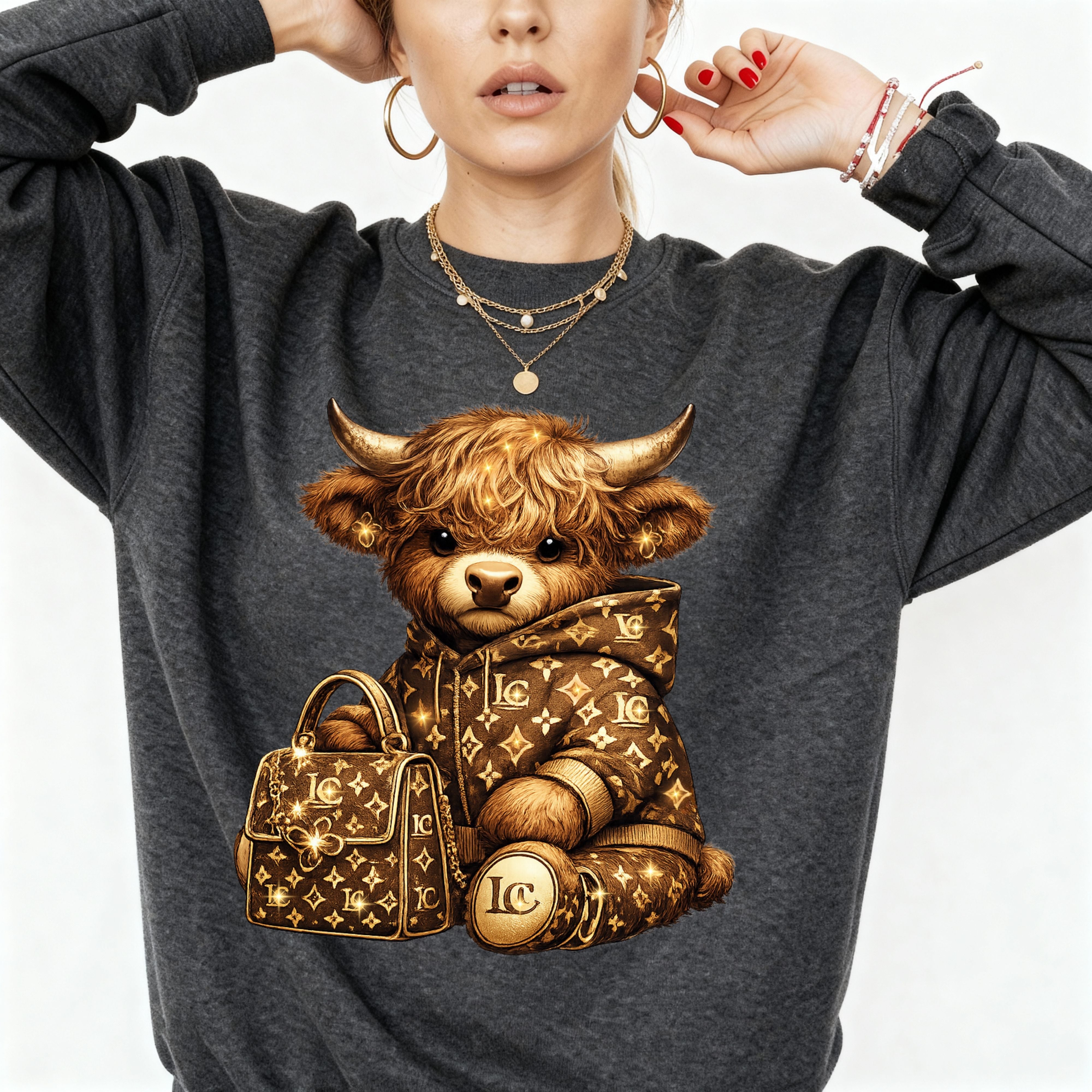 Luxe Cow Sweatshirt