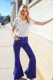 All You Need Sapphire High Waist Flare Leg Denim Jeans