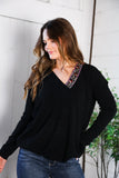 Twilight Charms Beaded V Neck Sweater