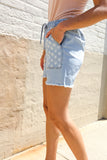 Adorable You High Rise Stars & Stripes Pocket Drawstring Shorts
