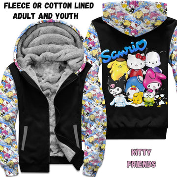 KITTY FRIENDS- FLEECE/COTTON LINED JACKETS RUN 12 PREORDER CLOSING 11/29