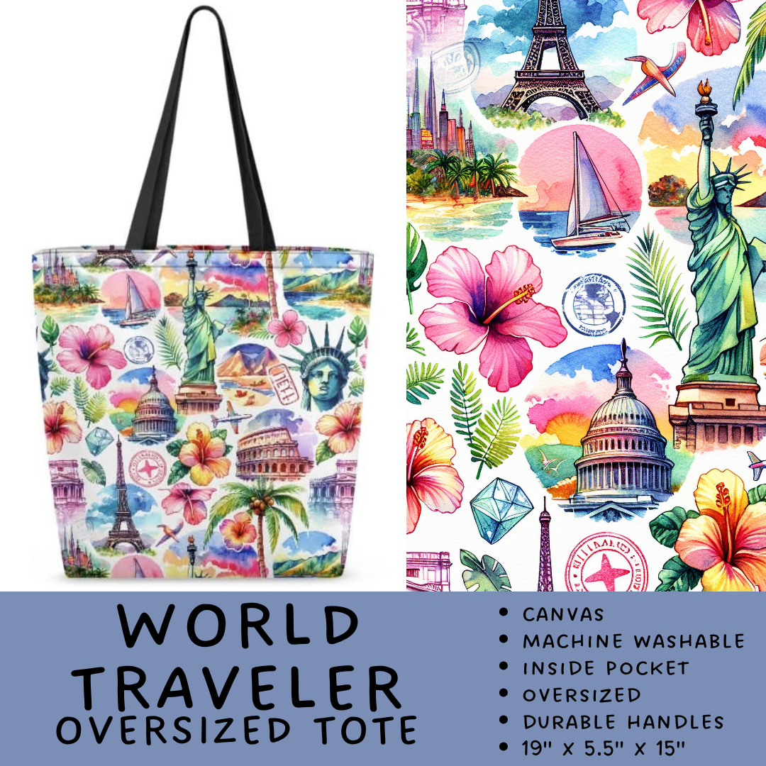 Batch #264 - Travel Collection - Closes 12/31 - ETA - World Traveler Oversized Totes