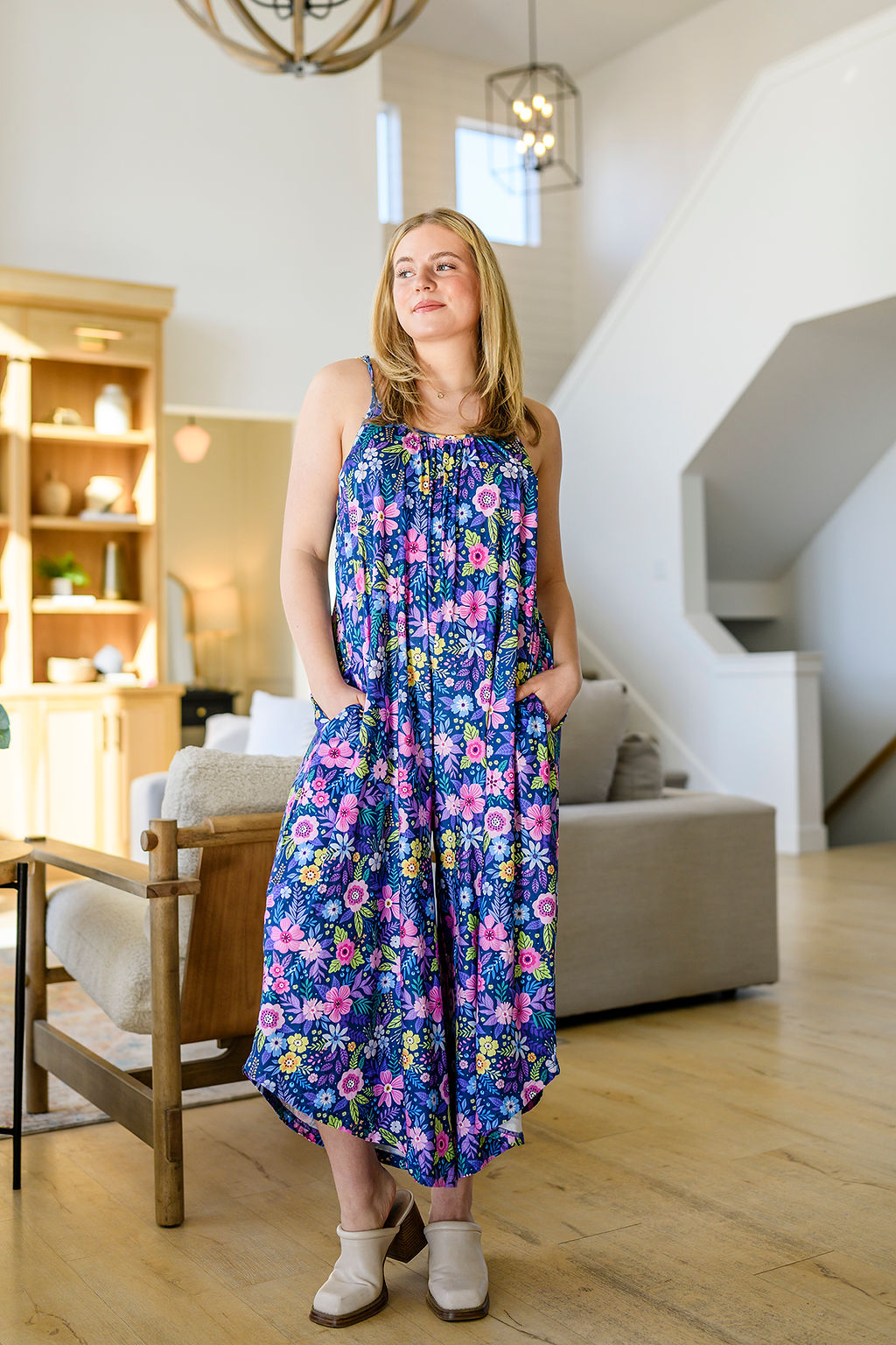Relaxed Fit Jumpsuit in Assorted Prints