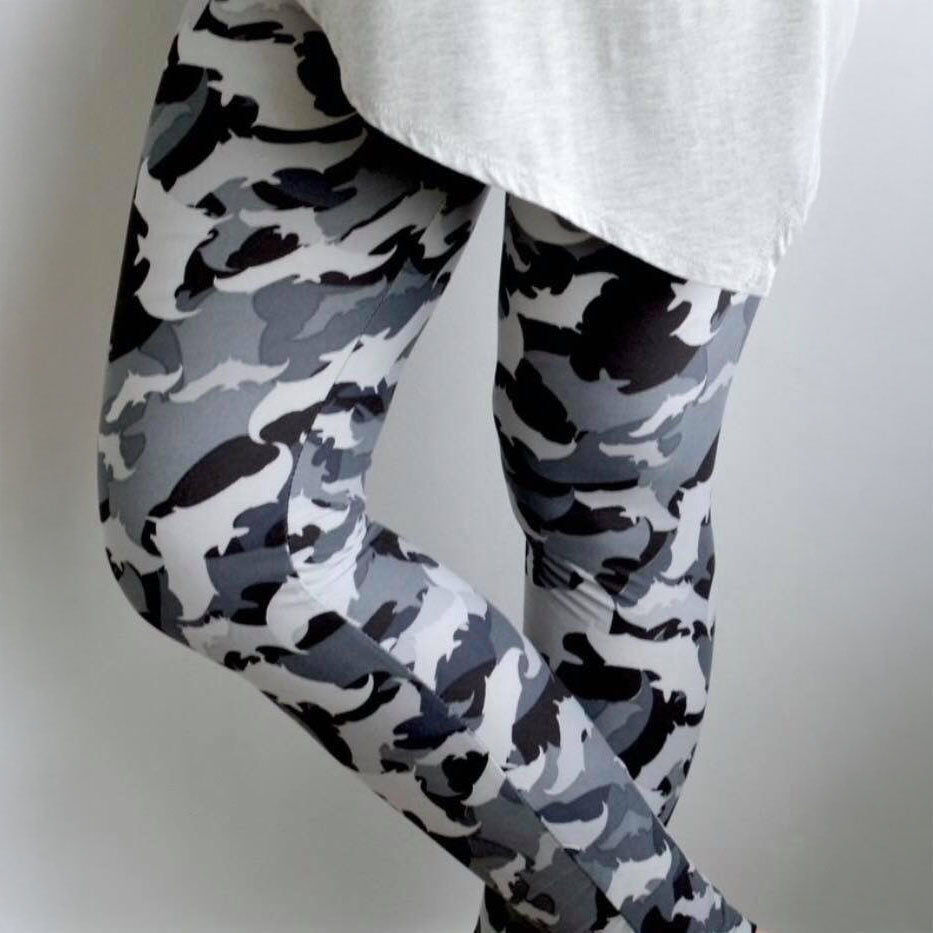 Bat Camo Silk Milk Soft Leggings