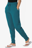 Active Lounge Fleece Drawstring Elastic High Waist Jogger Sweatpants w/ Pockets
