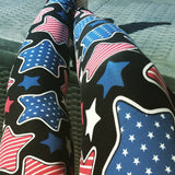 Patriotic Stars Print Soft Leggings - Adults & Kid Sizes