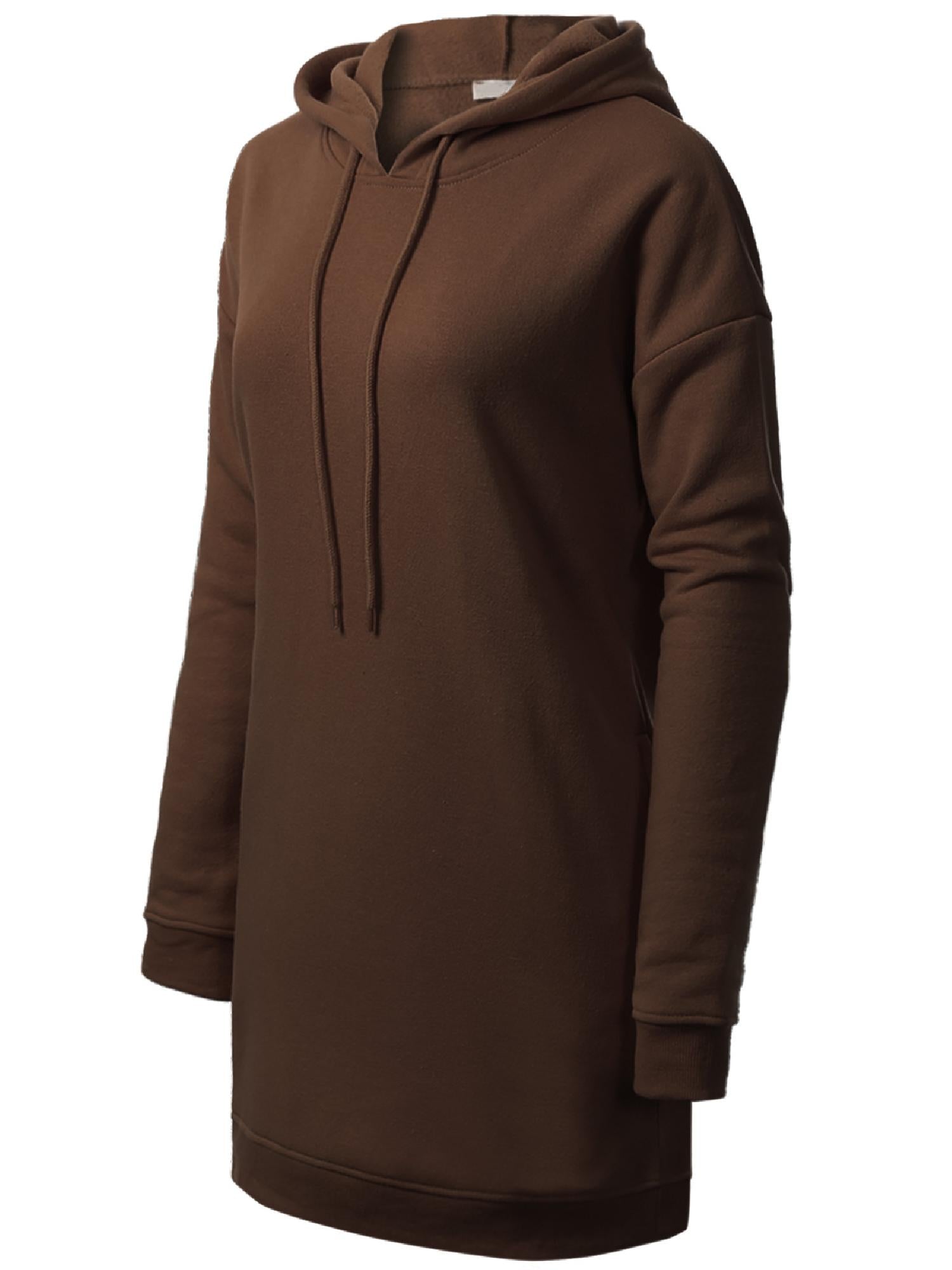 Oversized Hoodie Tunic Dress w/ Side Pockets