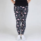 Raining Love Heart Umbrella Print Soft Leggings - Adult & Kid Sizes