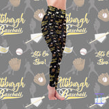 Pittsburgh Baseball Team Print Soft Leggings