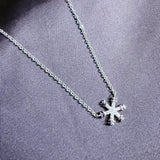 925 Sterling Silver CZ Necklaces – Star Moon, Snowflake, Heart, Infinity Bar
