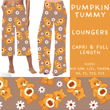 Batch #213 - Character Fall - Closes 10/9 - ETA mid Nov - Pumpkin Tummy Capri and Full Length Loungers