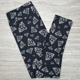 Diamond Black Print Soft Leggings