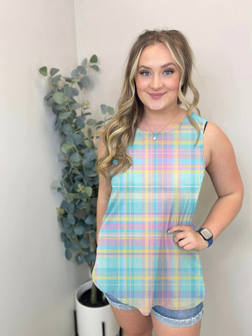 Pretty Plaid Tank Top | Run ends 3/8| ETA 42 Days