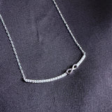 925 Sterling Silver CZ Necklaces – Star Moon, Snowflake, Heart, Infinity Bar