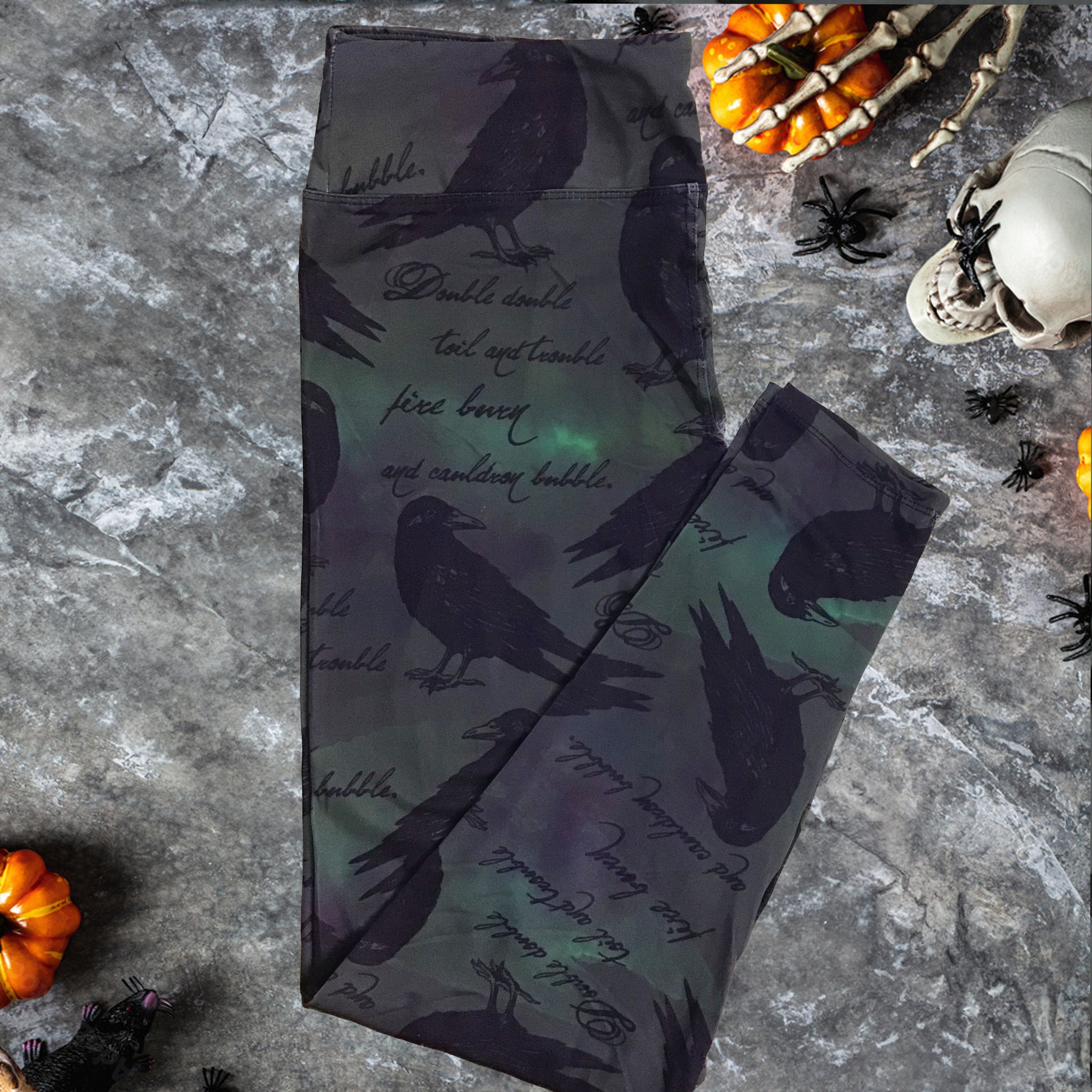 Toil & Trouble Raven Print Leggings