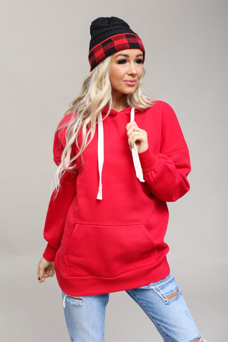 Oversized Kangaroo Pocket Hoodie