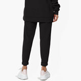 Active Lounge Fleece Drawstring Elastic High Waist Jogger Sweatpants w/ Pockets