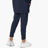 Active Lounge Fleece Drawstring Elastic High Waist Jogger Sweatpants w/ Pockets
