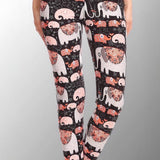 Cute Elephant Print Leggings - Adult & Kid Sizes
