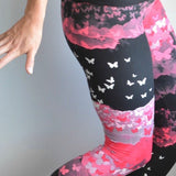 Pink Ombre Butterfly Soft Leggings