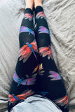 Dragonfly Print Soft Leggings