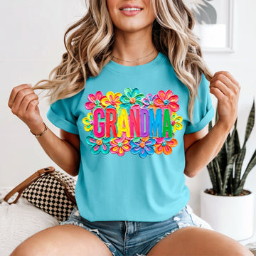 Painted Floral Grandma Tshirt