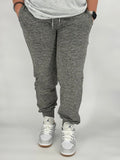 Grey Heathered Fleece Joggers
