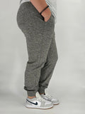 Grey Heathered Fleece Joggers