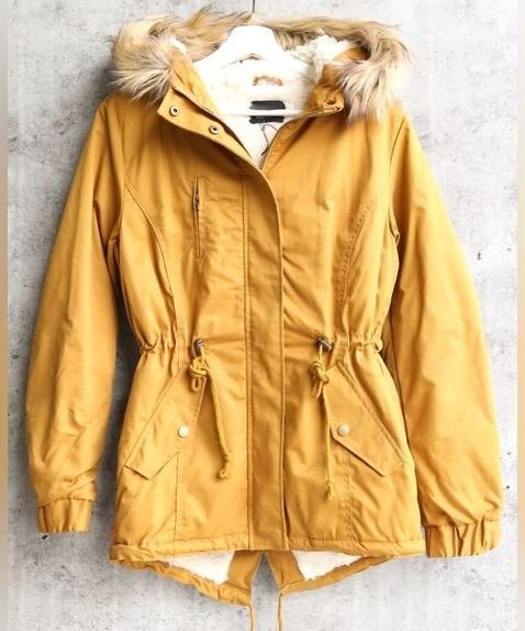 Love Tree Faux Sherpa Lined Military Hooded Utility Parka Jacket