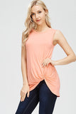 Sleeveless Knotted Top