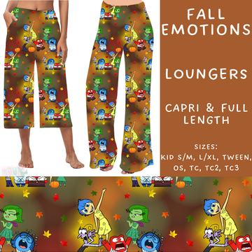 Batch #213 - Character Fall - Closes 10/9 - ETA mid Nov - Fall Emotions Capri and Full Length Loungers