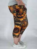Sunflower Harvest Capri w/ Pockets