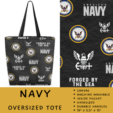 Batch #264 - Travel Collection - Closes 12/31 - ETA - Navy Oversized Totes