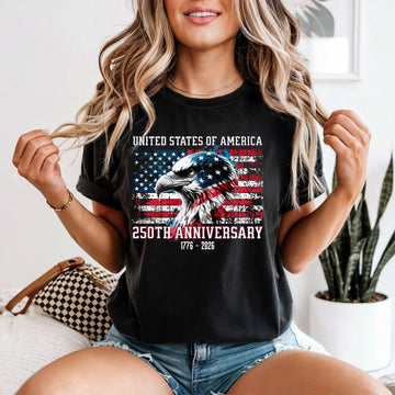 Flag Eagle 250th Anniversary Tshirt