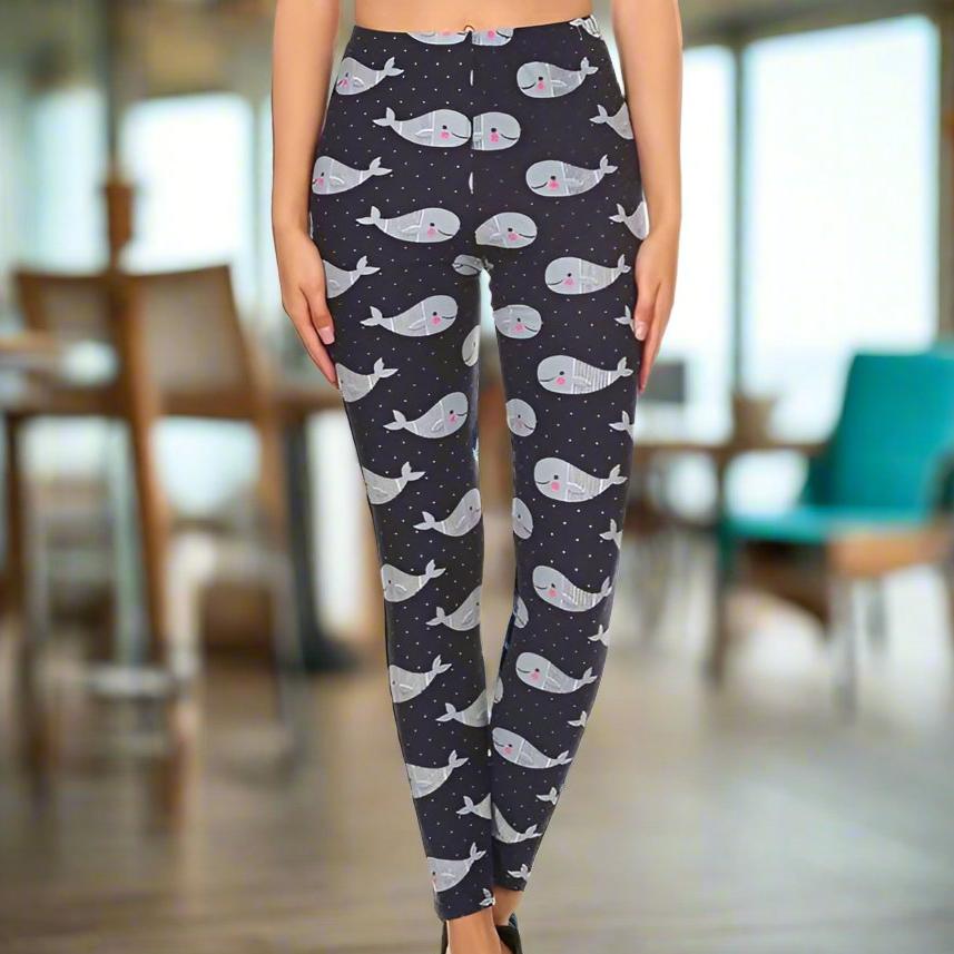 Sailor Whales Dot Leggings