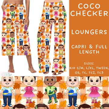 Batch #213 - Character Fall - Closes 10/9 - ETA mid Nov - Coco Checker Capri and Full Length Loungers