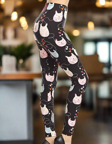 Dreamy Owl Print Leggings