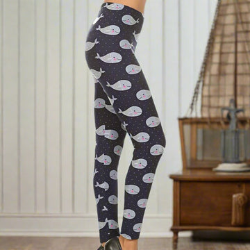 Sailor Whales Dot Leggings