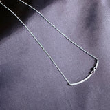 925 Sterling Silver CZ Necklaces – Star Moon, Snowflake, Heart, Infinity Bar