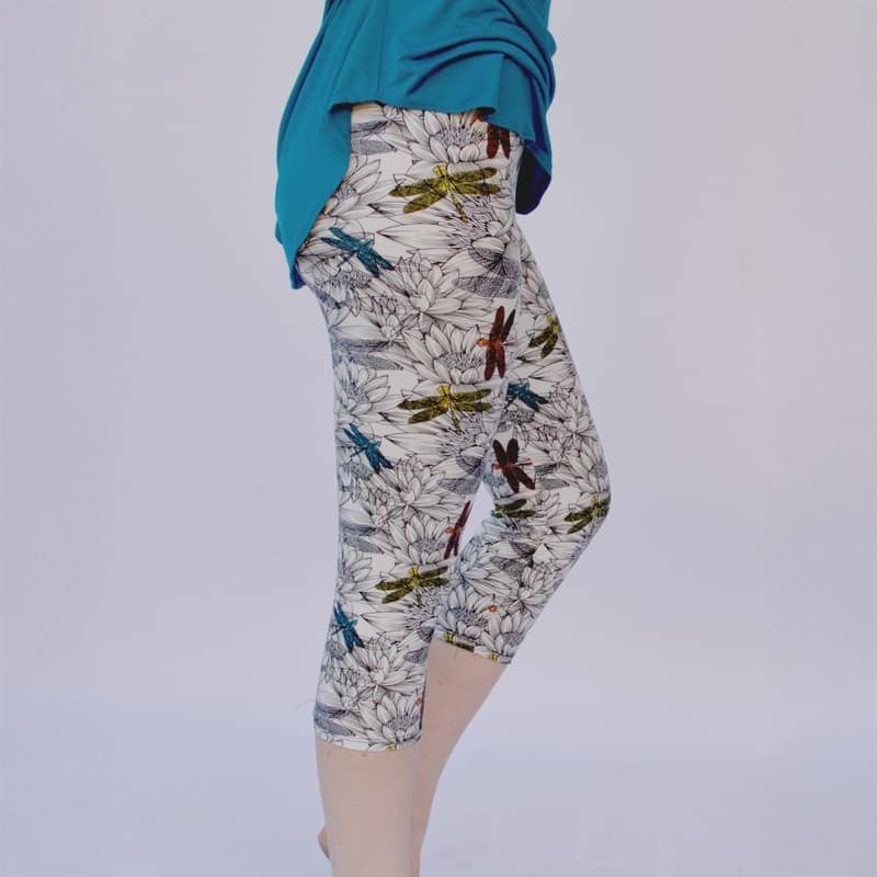 Coloring Book Dragonfly Leggings