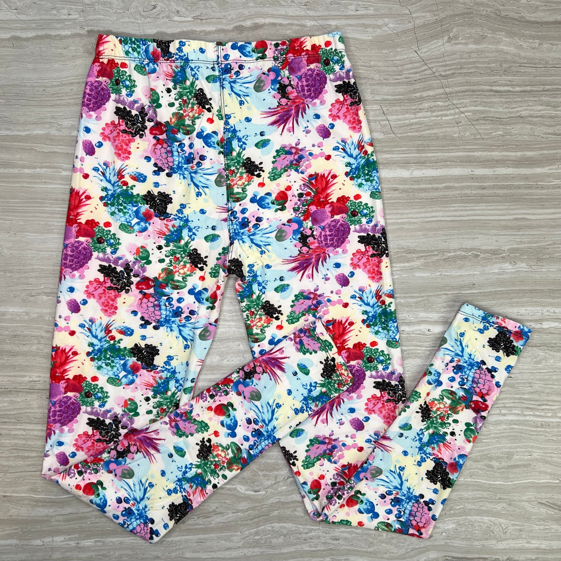 Fruit Explosion Print Soft Leggings