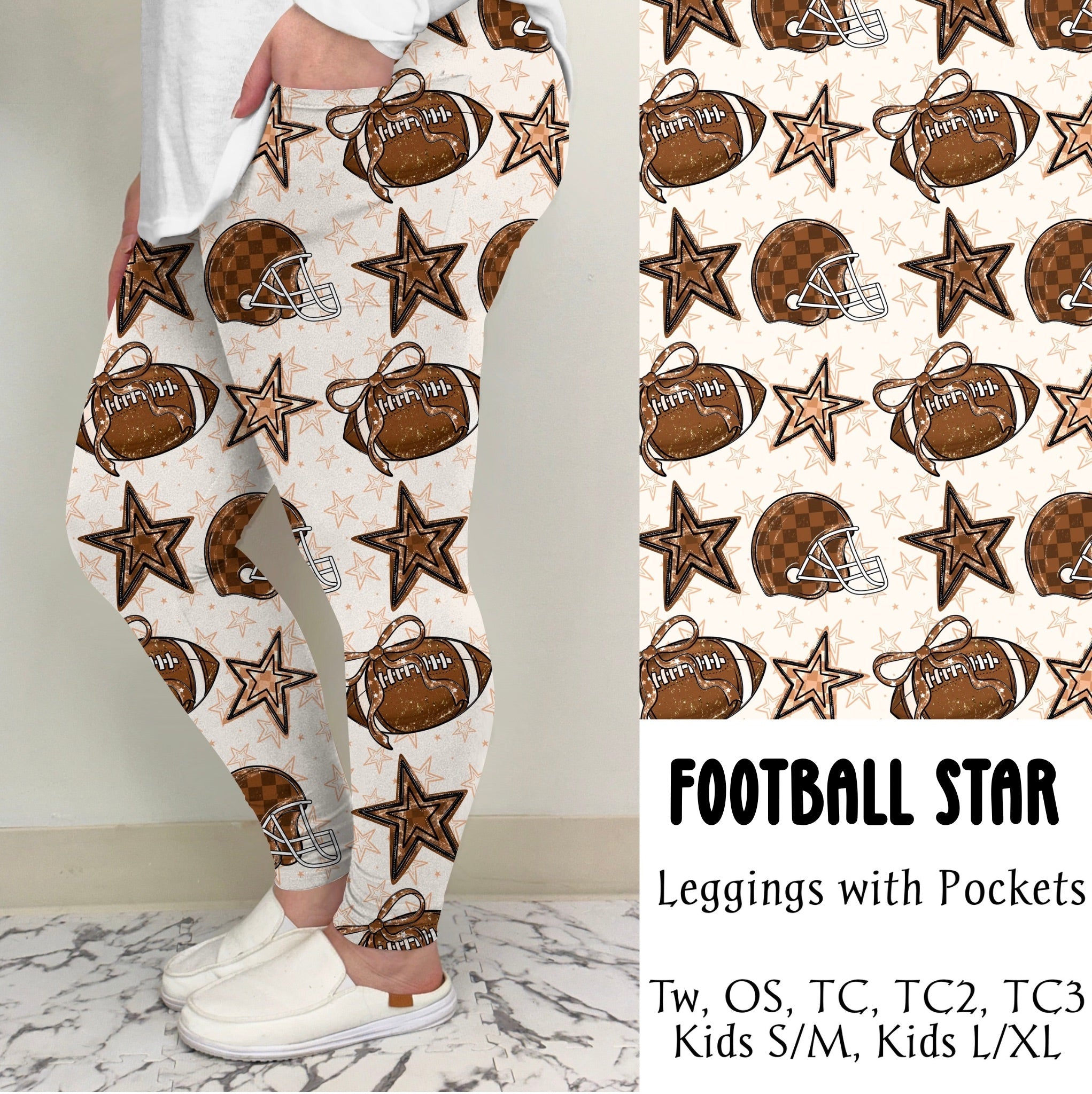 Football Star Leggings/Joggers | Run Ends 7/28| ETA 42 days