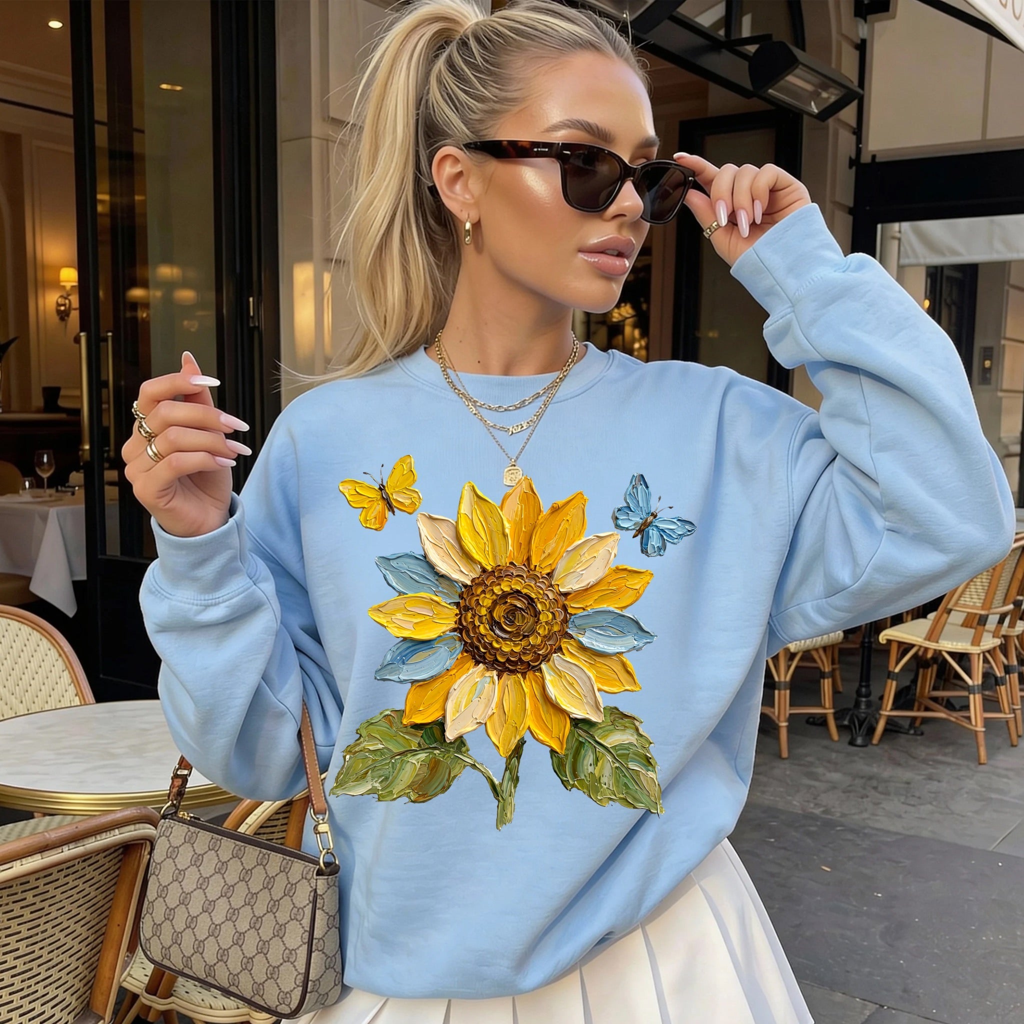 Painted Sunflower Sweatshirt