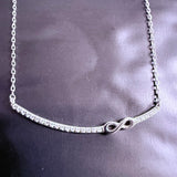 925 Sterling Silver CZ Necklaces – Star Moon, Snowflake, Heart, Infinity Bar