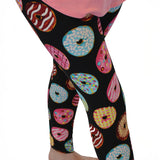 Colorful Donut Print Leggings