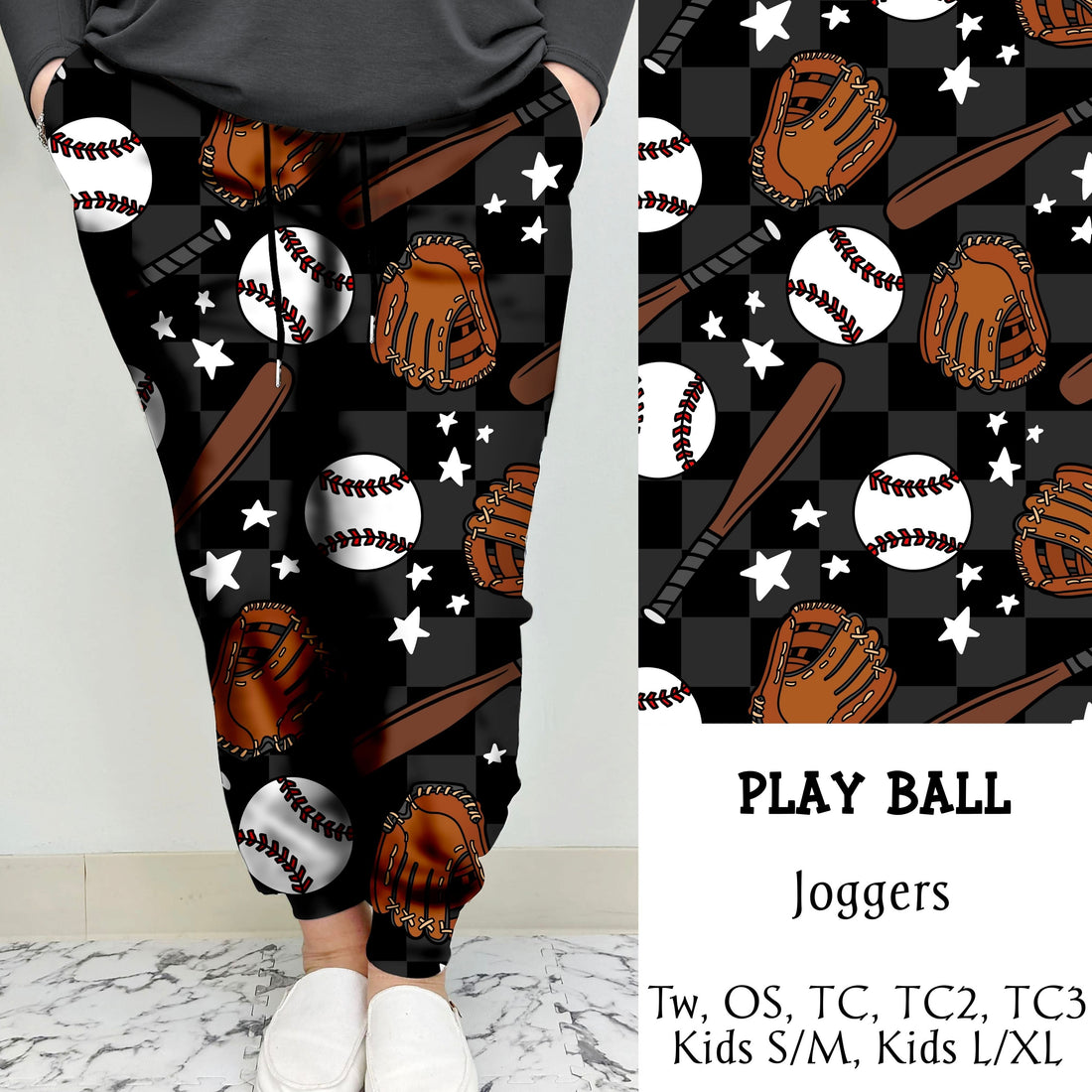 Play Ball Leggings/Joggers | Run ends 3/8| ETA 42 Days
