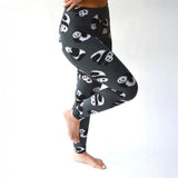 Panda Print Gray Leggings