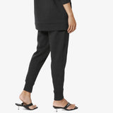 Active Lounge Fleece Drawstring Elastic High Waist Jogger Sweatpants w/ Pockets