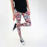 Cute Alien Monster Soft Leggings - Adult & Kid Sizes